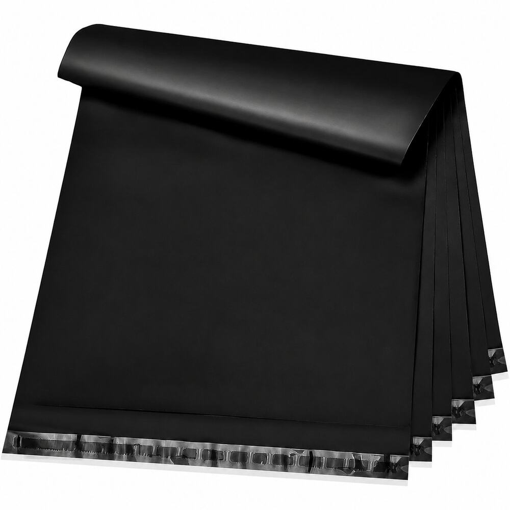 POLY MAILERS BLACK (15 PACK) 12x15.5 SELF SEAL SHIPPING BAGS MAILING BAGS NEW - Picture 3 of 4